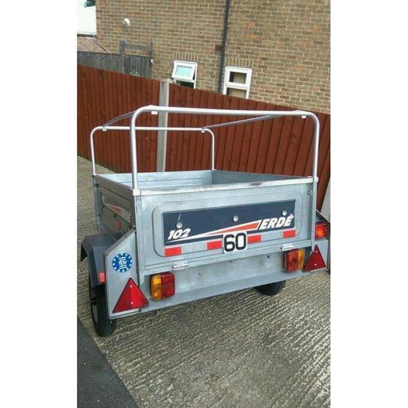 Erde 102 tipping trailer
