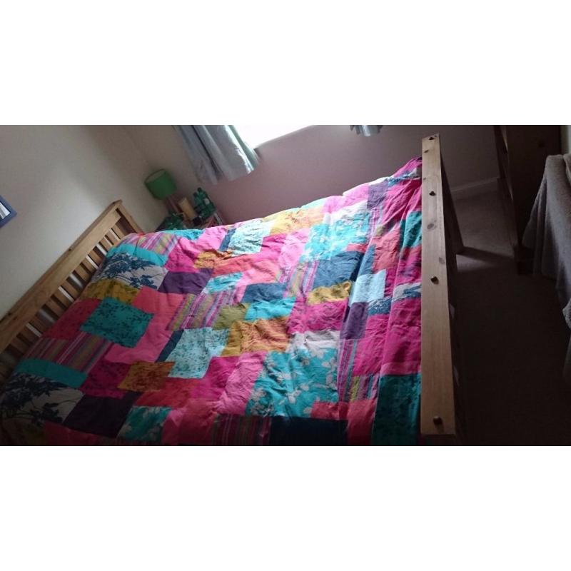 Free king size bed (mattress and bedframe)
