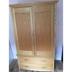 Wentworth 2 door 2 drawer wardrobe ash wood