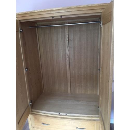 Wentworth 2 door 2 drawer wardrobe ash wood
