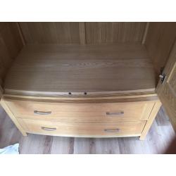 Wentworth 2 door 2 drawer wardrobe ash wood