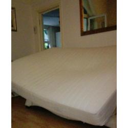 Ikea double bed with sultan mattress and storage