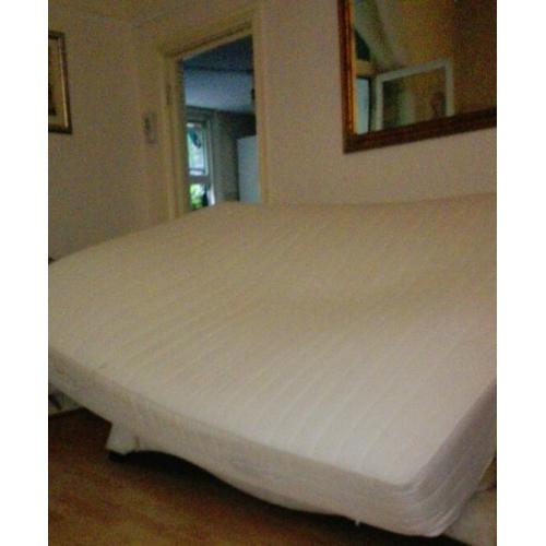 Ikea double bed with sultan mattress and storage