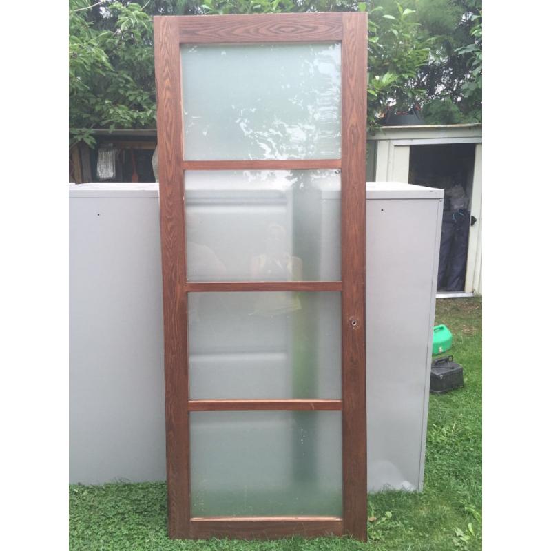 Wooden Door with glass panels *2 available*