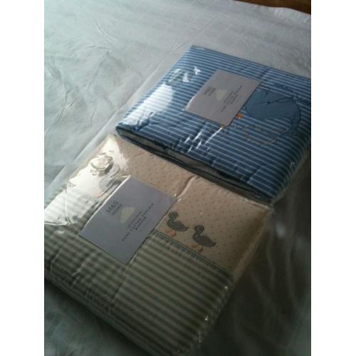 2 new cot bumpers