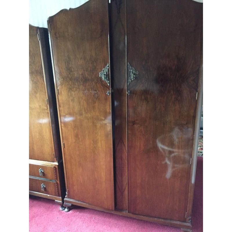 Two mahogany wardrobes