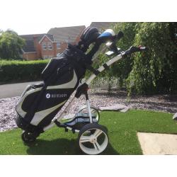 MotoCaddy S1 Digital Trolley and Golf Bag