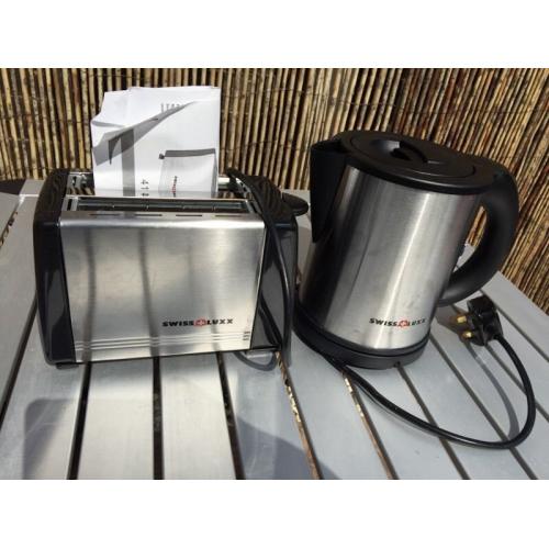 Swiss Luxx camping toaster and kettle