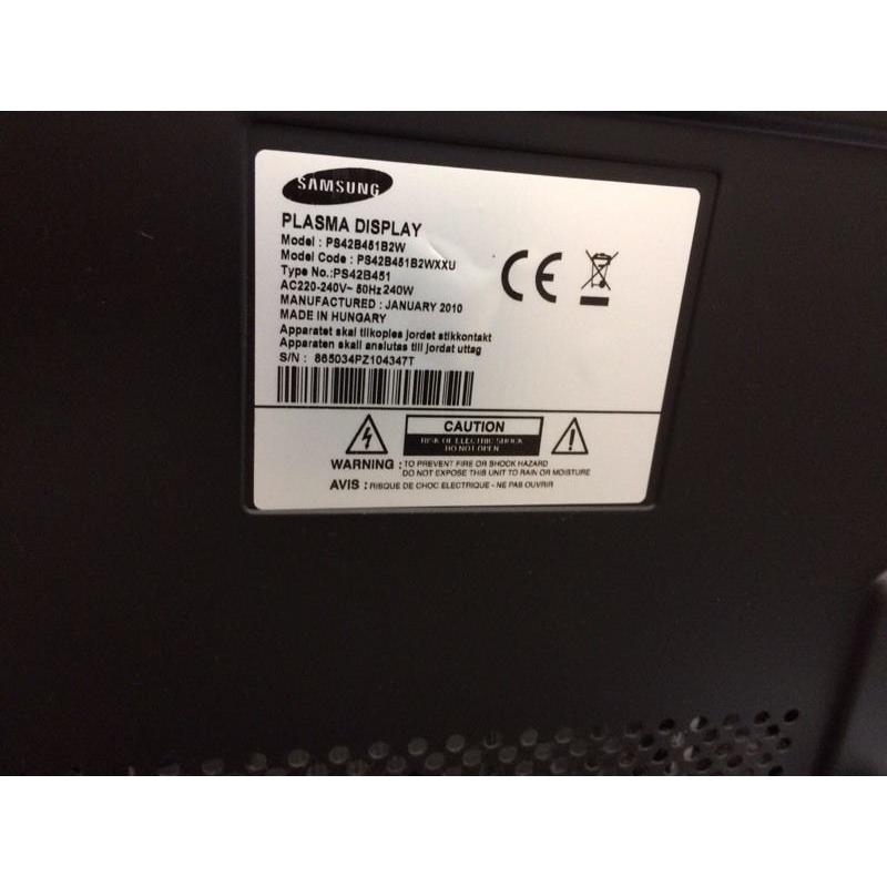 Samsung 42" Plasma TV with stand