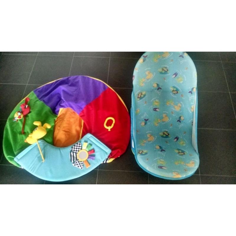 Bath support and sitting ring