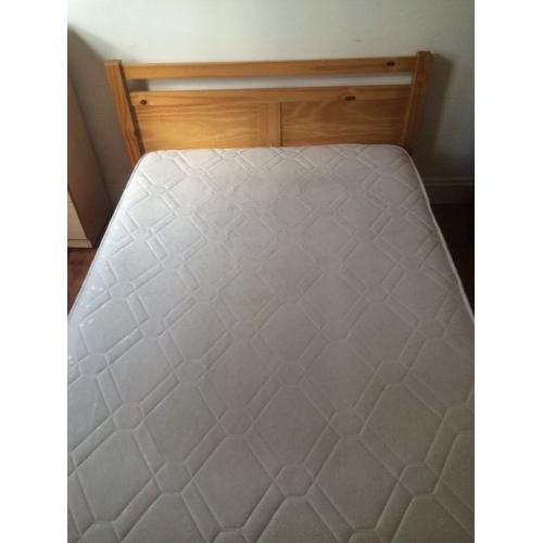 Double bed with mattress