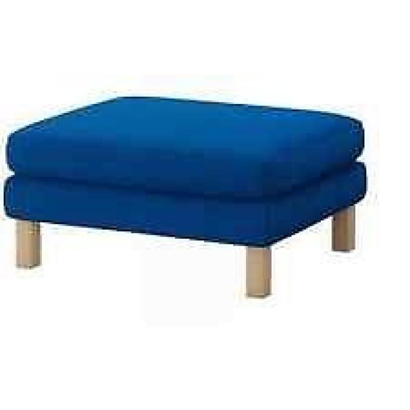 IKEA KARLSTAD blue footstool slipcover