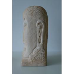Heavy stone carved head