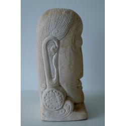 Heavy stone carved head