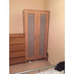 Ikea oak wardrobe