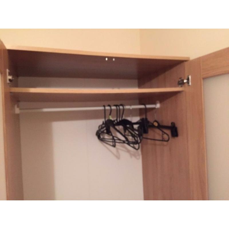 Ikea oak wardrobe