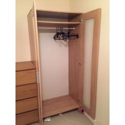Ikea oak wardrobe