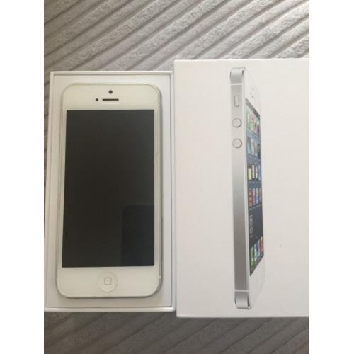 iPhone 5 white & Silver 16gb