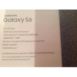 S6 Samsung Galaxy in box