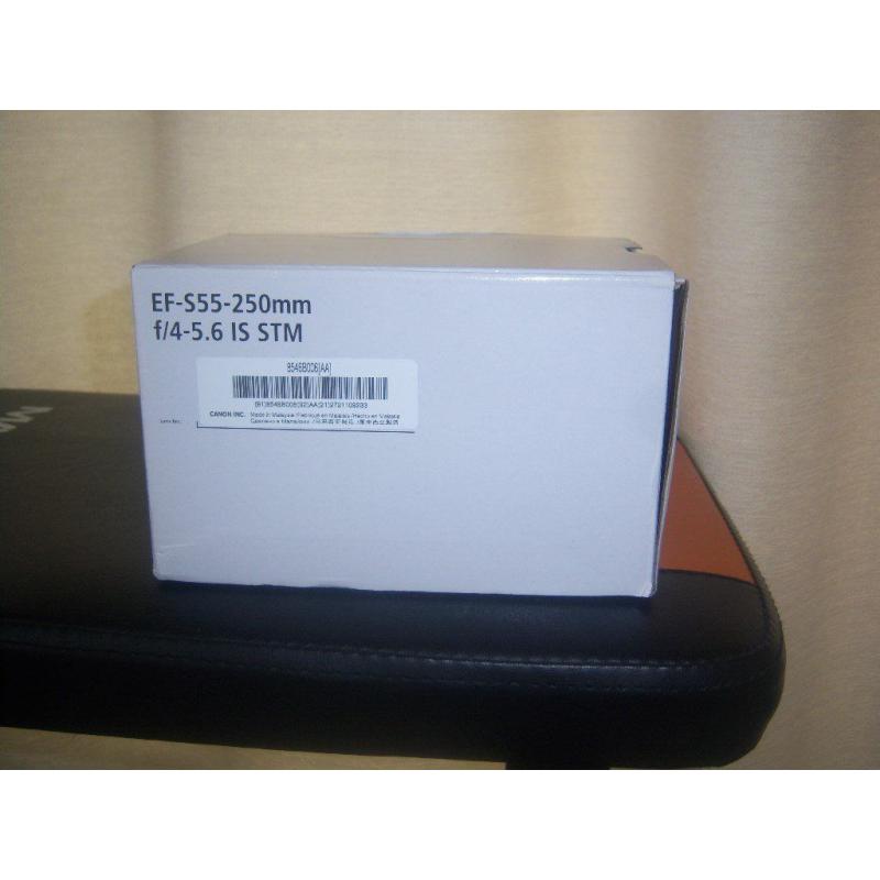 BARGAIN! New Canon EF-S 55-250mm F4-5.6 IS STM Lens & Hoya CIR-PL Filter & Hood