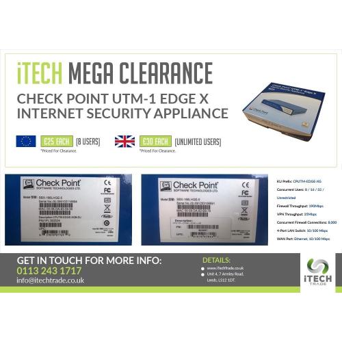 Check Point UTM-1 EDGE X Firewall/VPN - BIG CLEARANCE!!!