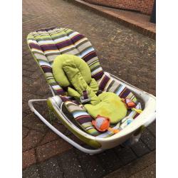 Mamas And Papas High Chair and Vibrating Musical Bouncy Cradle Quick Sale