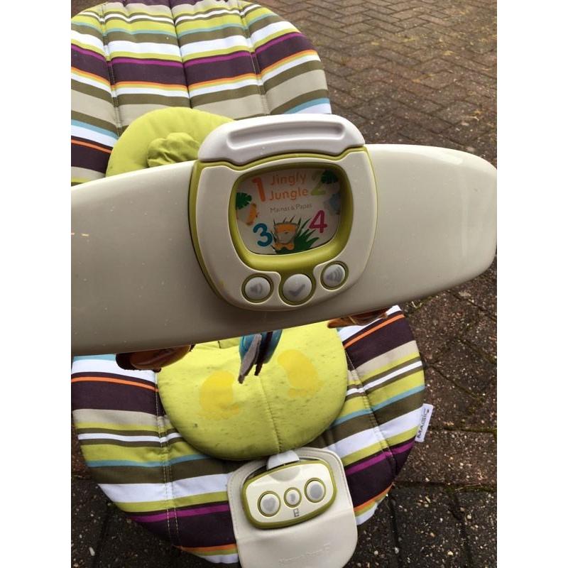 Mamas And Papas High Chair and Vibrating Musical Bouncy Cradle Quick Sale
