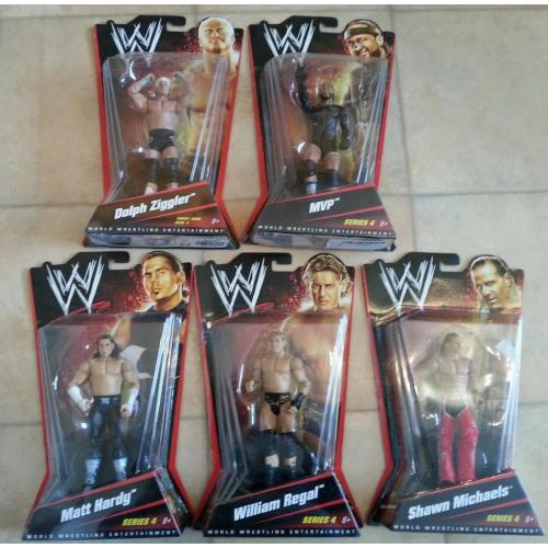 WWE Mattel Basics New Boxed MOC Wrestling Figures (Individually Priced in listing)