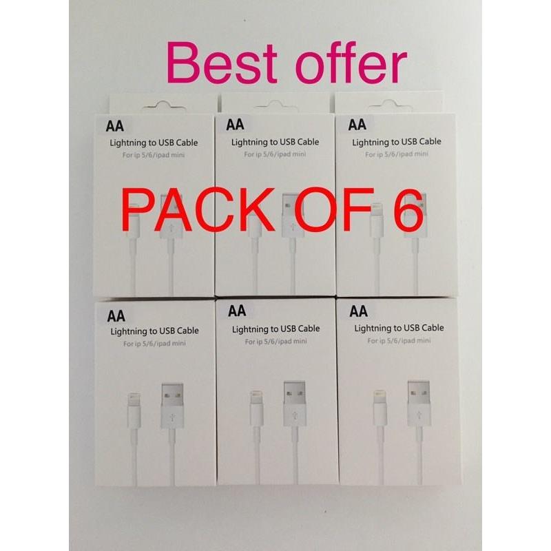 100% Genuine Apple Sync & Charger USB Data Cable For iPhone 6Plus, 6 & 5c 5s