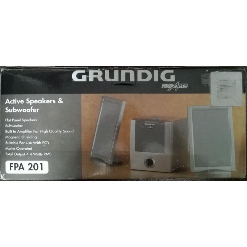 New Grundig Finearts Active Speakers & Subwoofer