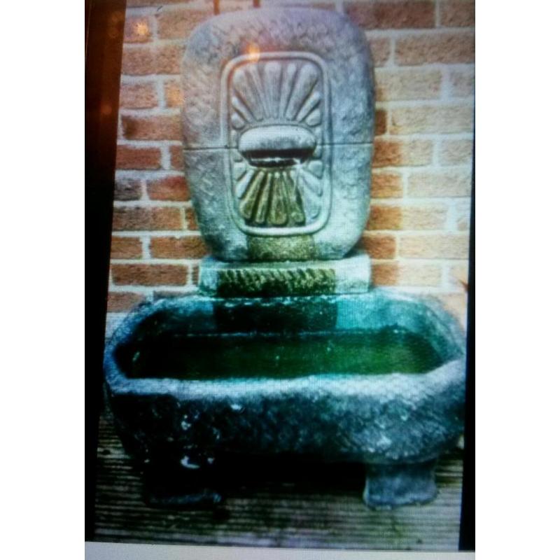 Henri studios water feature fountain solid stone