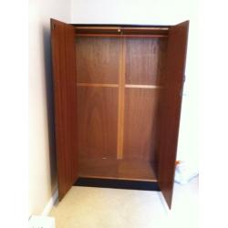 Lockable double wardrobe