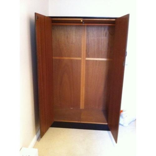 Lockable double wardrobe