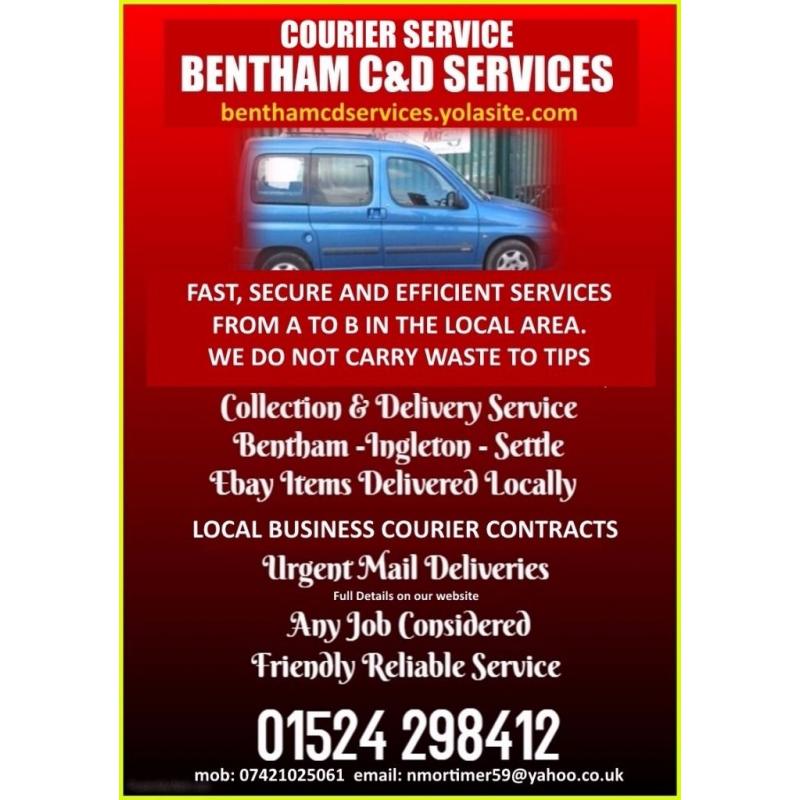 C&D SERVICES - Your LOCAL Courier for Skipton, Craven, Bentham, Ingleton, Kirkby Lonsdale