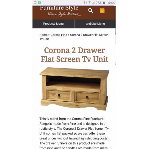 brand new corona tv unit