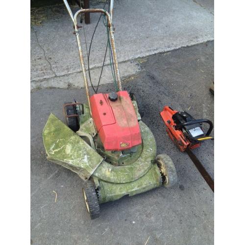 Job lot Honda mover chsinsaw shredders