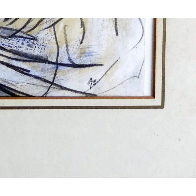 Original Watercolour/Wax/Graphite Painting signed by the popular artist Anthea Stilwell