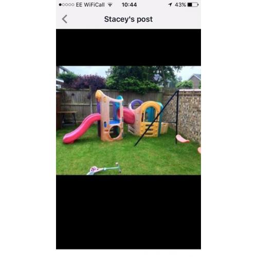 Little tikes play climbing slide frame