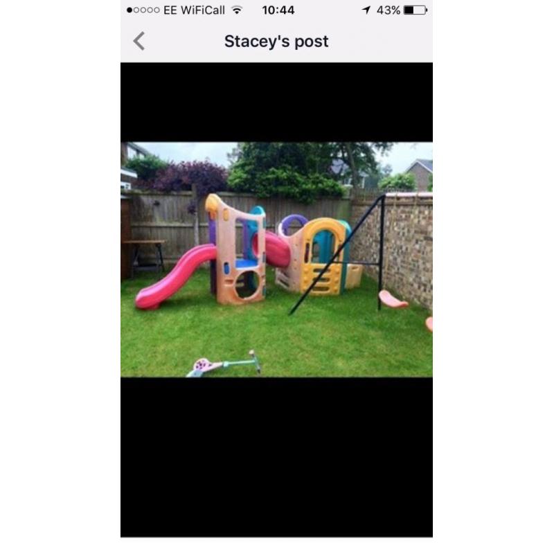 Little tikes play climbing slide frame