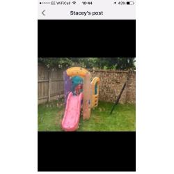 Little tikes play climbing slide frame