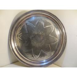 Antique Mid-Victorian Silver Plate Serving Tray James Dixon & Sons Drinks Tray