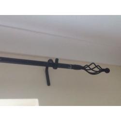 Curtain rail and tie backs