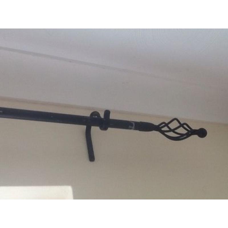 Curtain rail and tie backs
