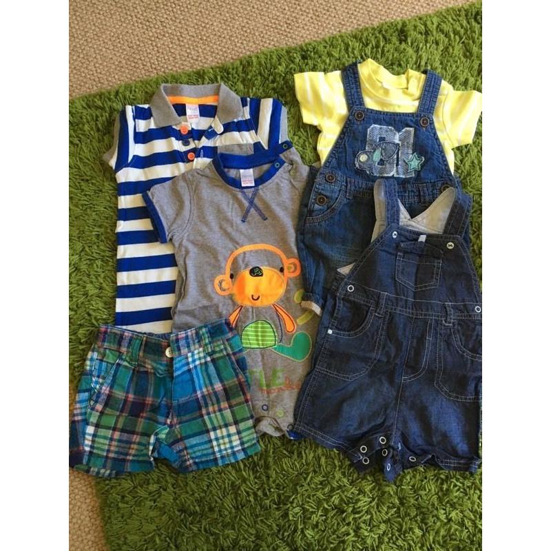 Summer bundle of baby boys clothes, 3-6 months