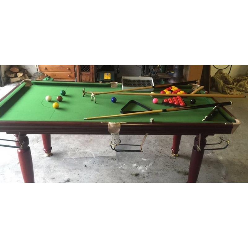 Snooker/pool table slate bed