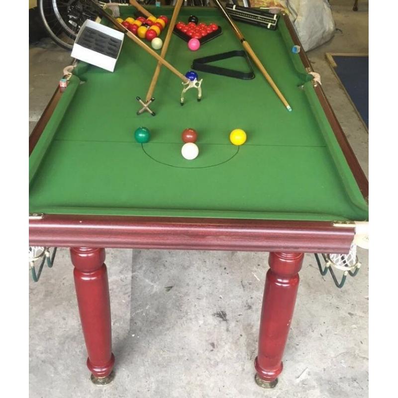 Snooker/pool table slate bed