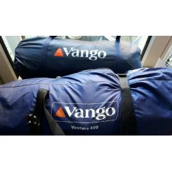 2 x Vango tents- 1 Large Venture 400 + 2 man