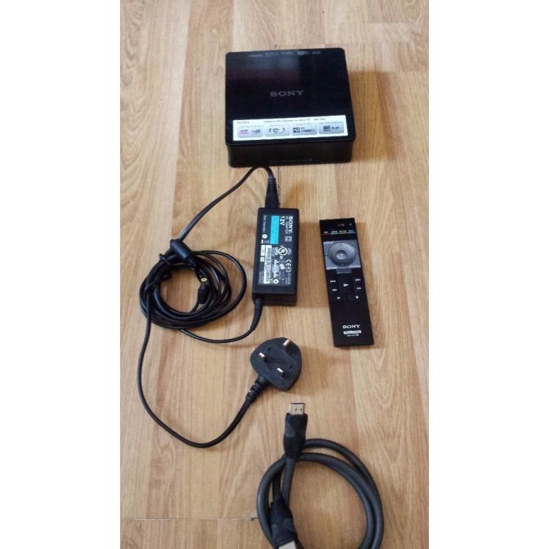Sony SMPN200 network media and internet player remote control and power cable