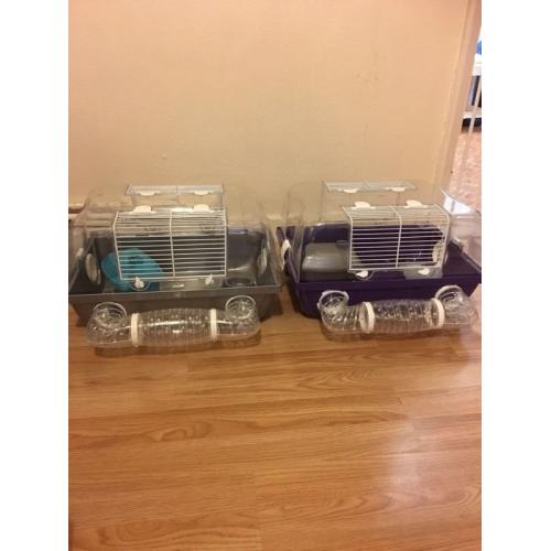 2 hamster cages for sale