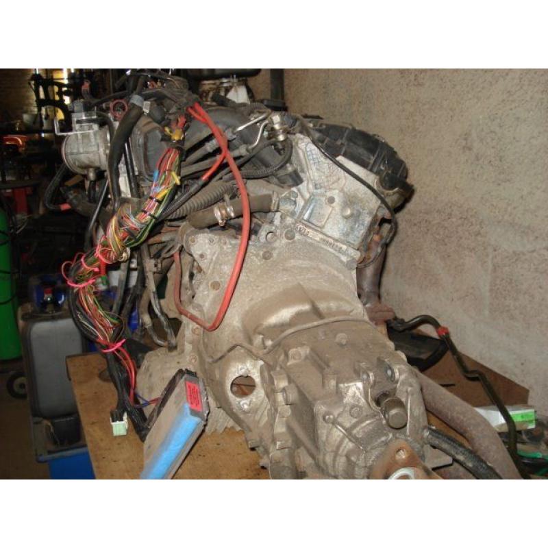 BMW 2.5i engine and gear box.